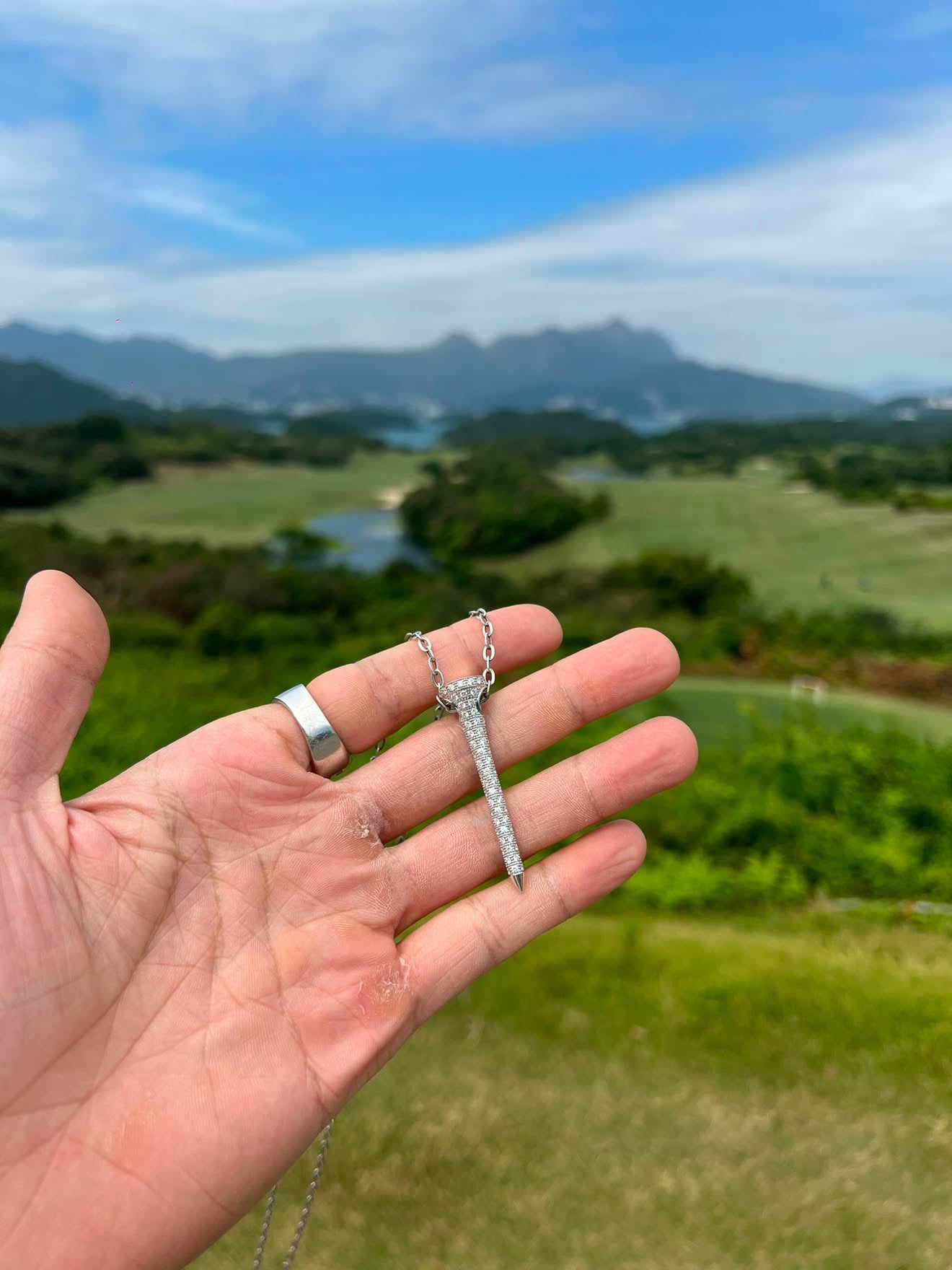 The Emmy Diamond Golf Tee Pendant